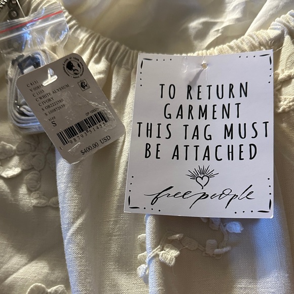 Free People She Sells Seashells Maxi Dress NWT Coastal Boho Resort Beachy - Picture 5 of 6